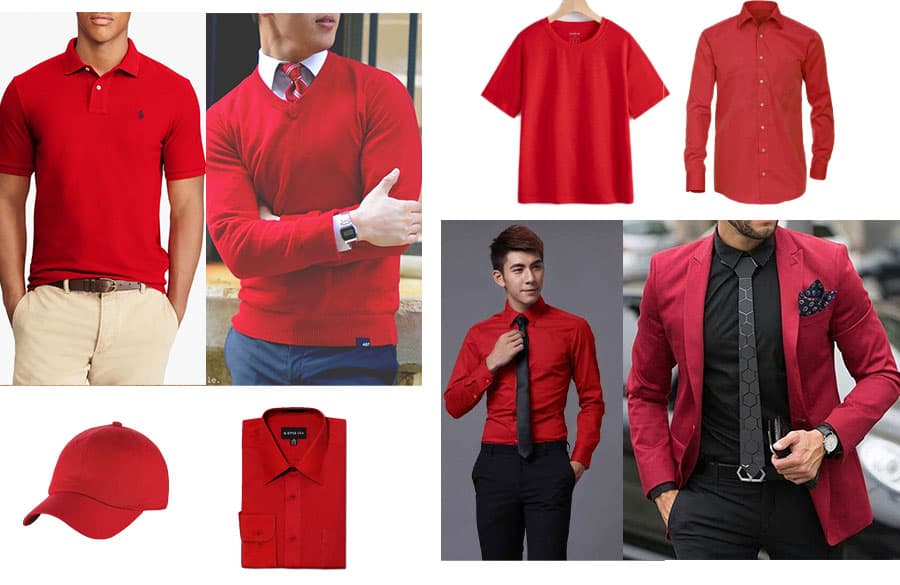 ست لباس مردانه بهاره به رنگ قرمز