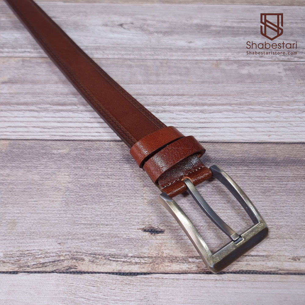 Brown Massimo Doti leather belt