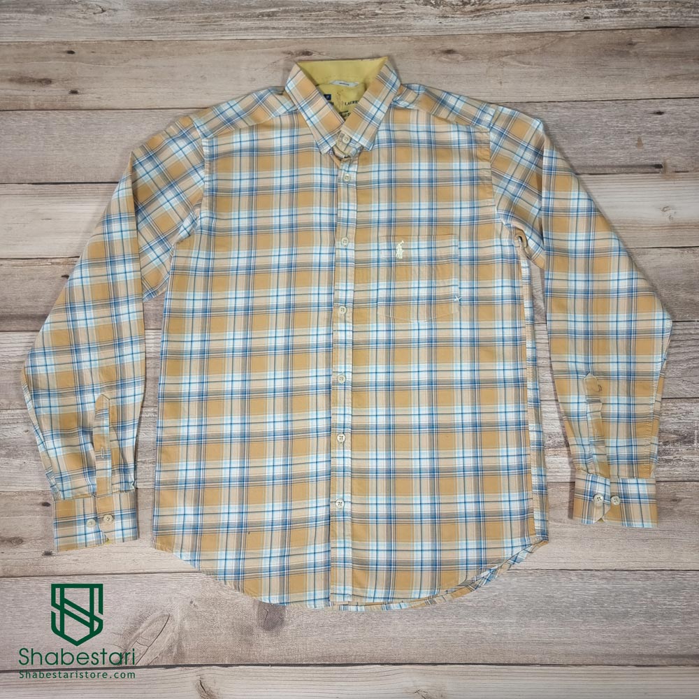 Arcan mustard cotton shirt1