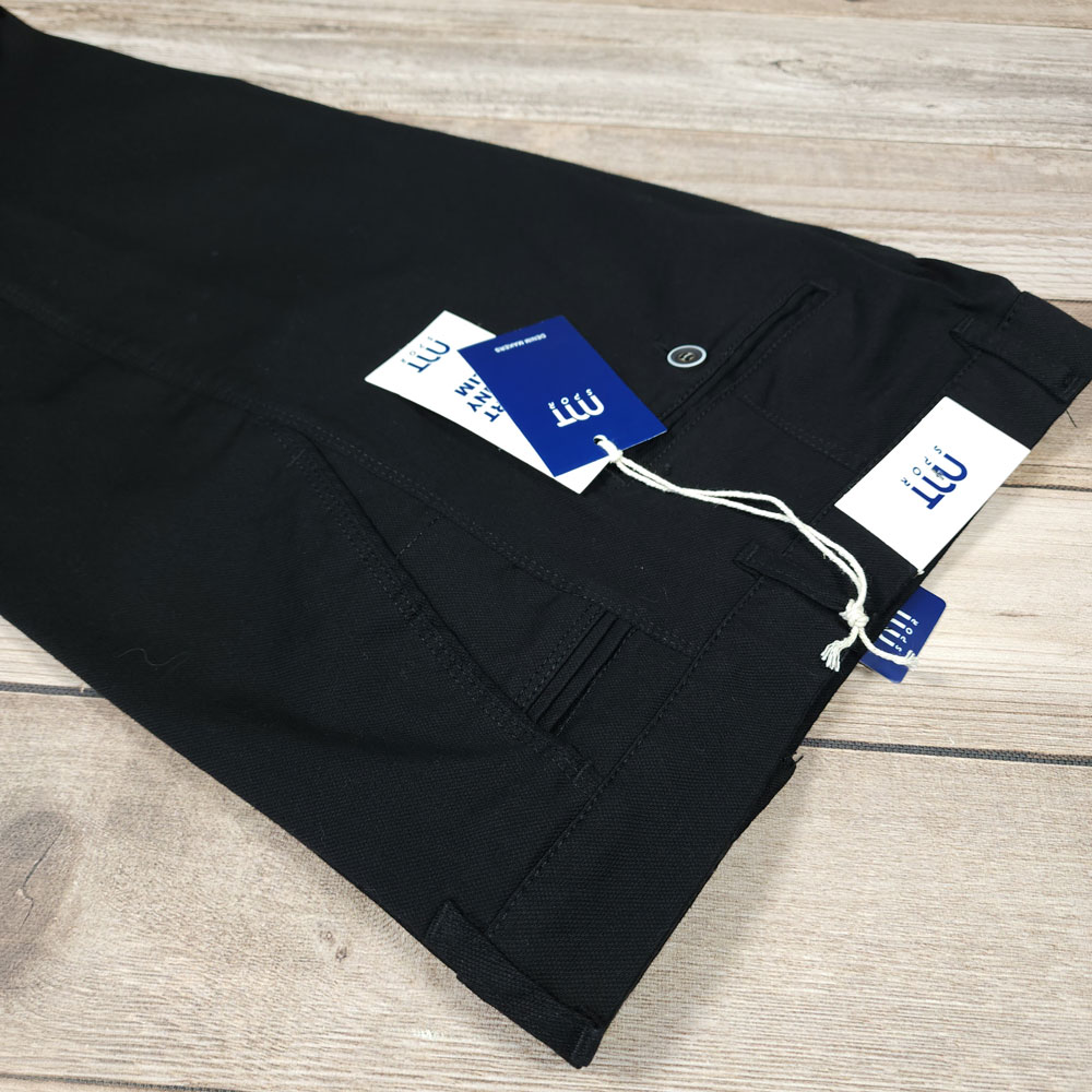 Jodon black regular linen pants1