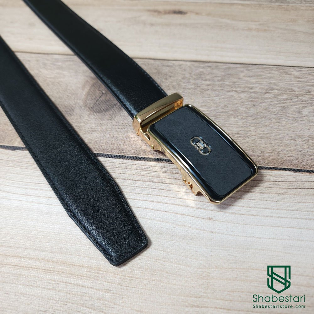 Gold Ferragamo brand belt