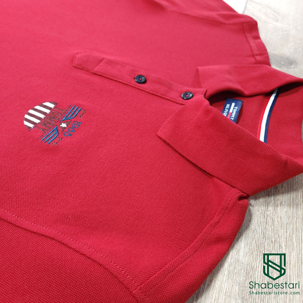 Jodon Tommy Star red polo shirt555