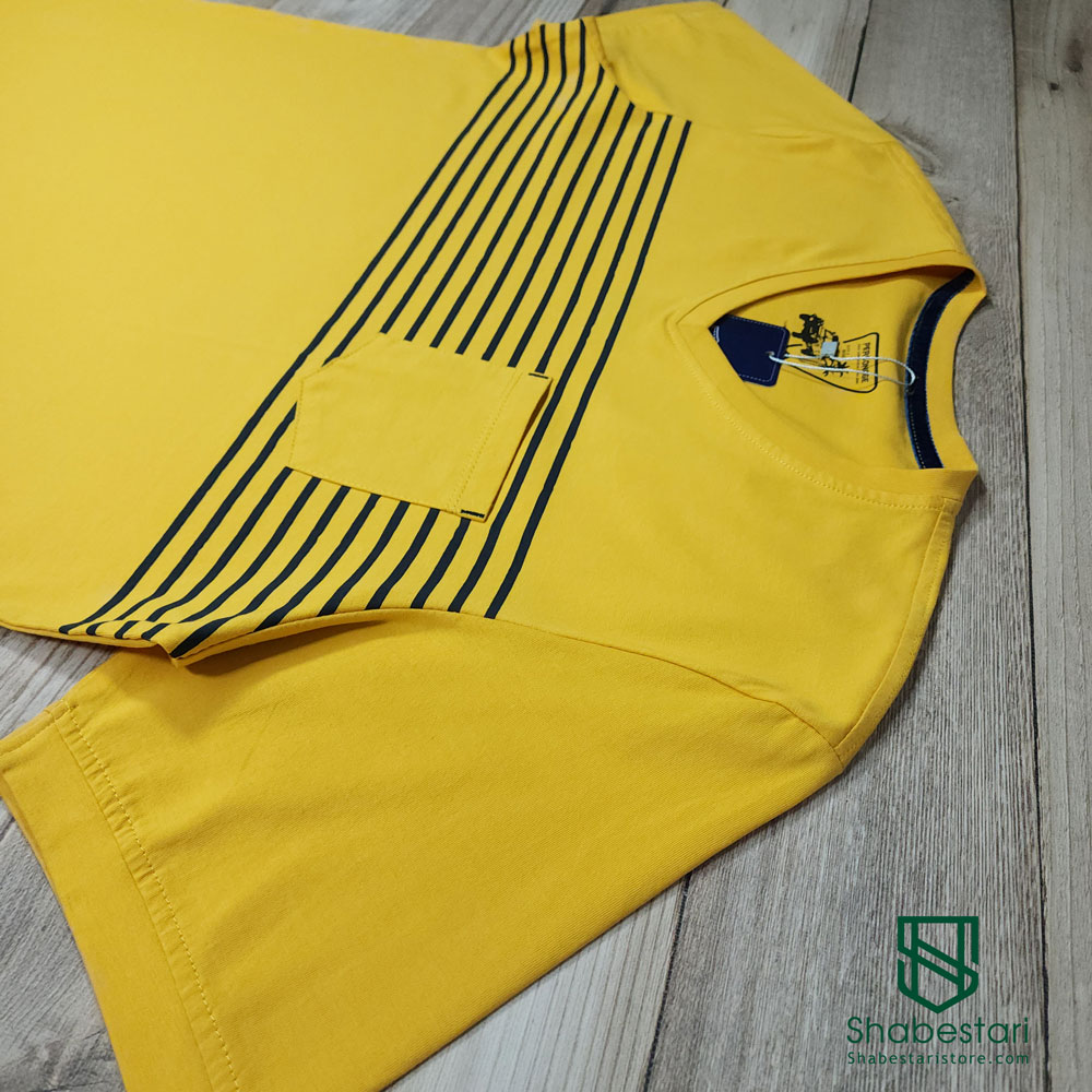 Haft City yellow cotton t-shirt1111